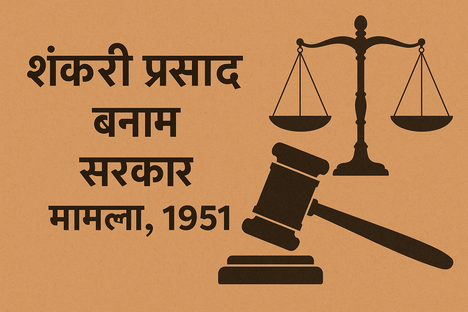 Shankari Prasad vs Union of India Case, 1951