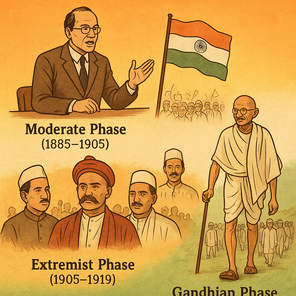 Phases of Indian National Movement