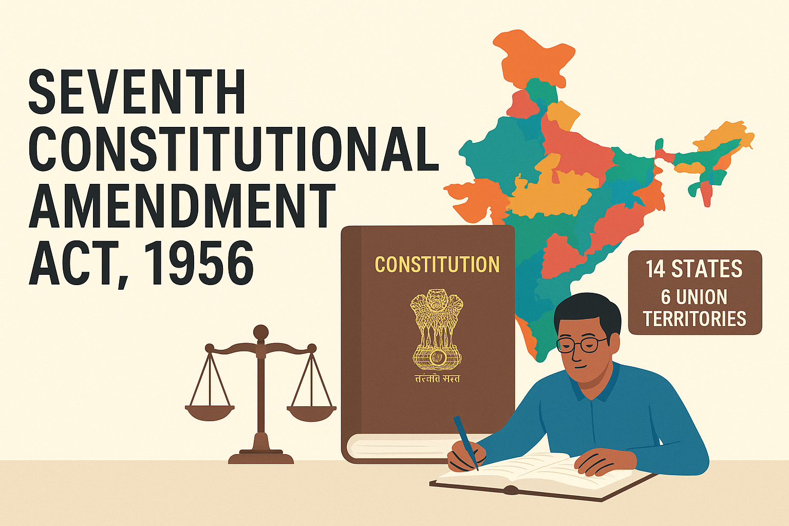 7th Constitutional Amendment Act 1956 – Reorganizing India for Better Governance